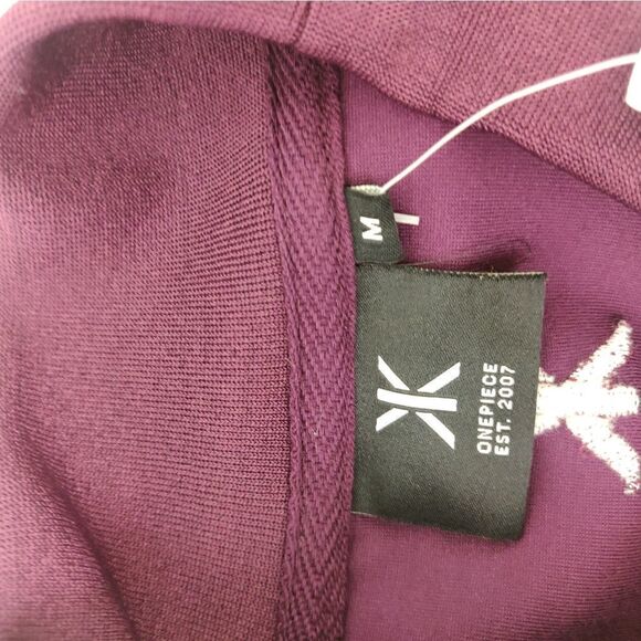 💥 NWT ONEPIECE PURPLE MOCK NECK SHORT SLEEVE TUNIC LONG SHIRT SIZE M - Picture 11 of 14